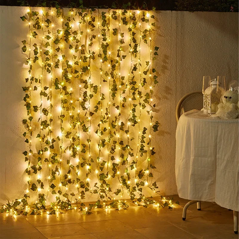 FloraLuxe Lichtketting - Draadloos met Bloemen en Bladeren 2