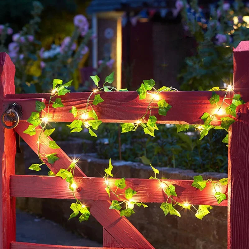 FloraLuxe Lichtketting - Draadloos met Bloemen en Bladeren 4