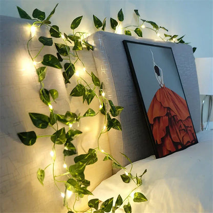 FloraLuxe Lichtketting - Draadloos met Bloemen en Bladeren 6