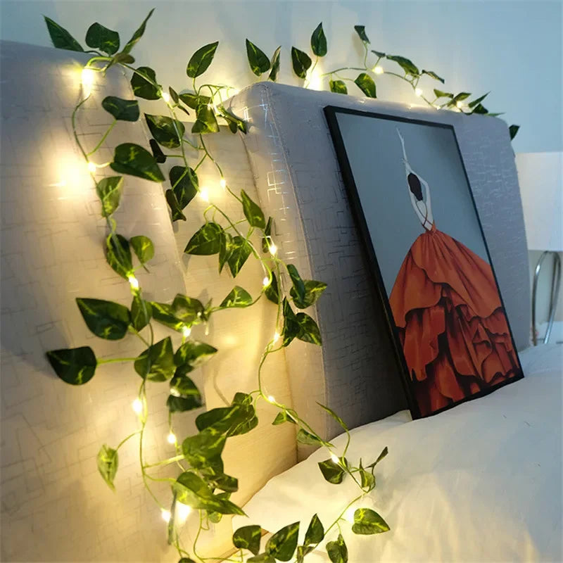 FloraLuxe Lichtketting - Draadloos met Bloemen en Bladeren 8