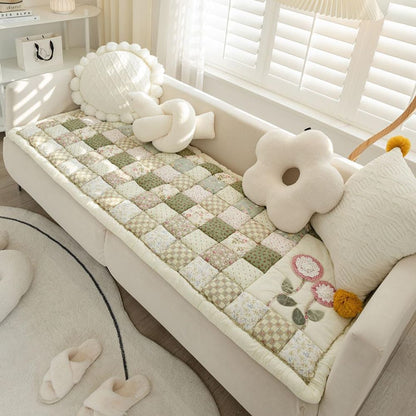 Flora Bankhoes - Ademend Microvezel, Patchworkstijl 2