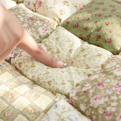 Flora Bankhoes - Ademend Microvezel, Patchworkstijl 3
