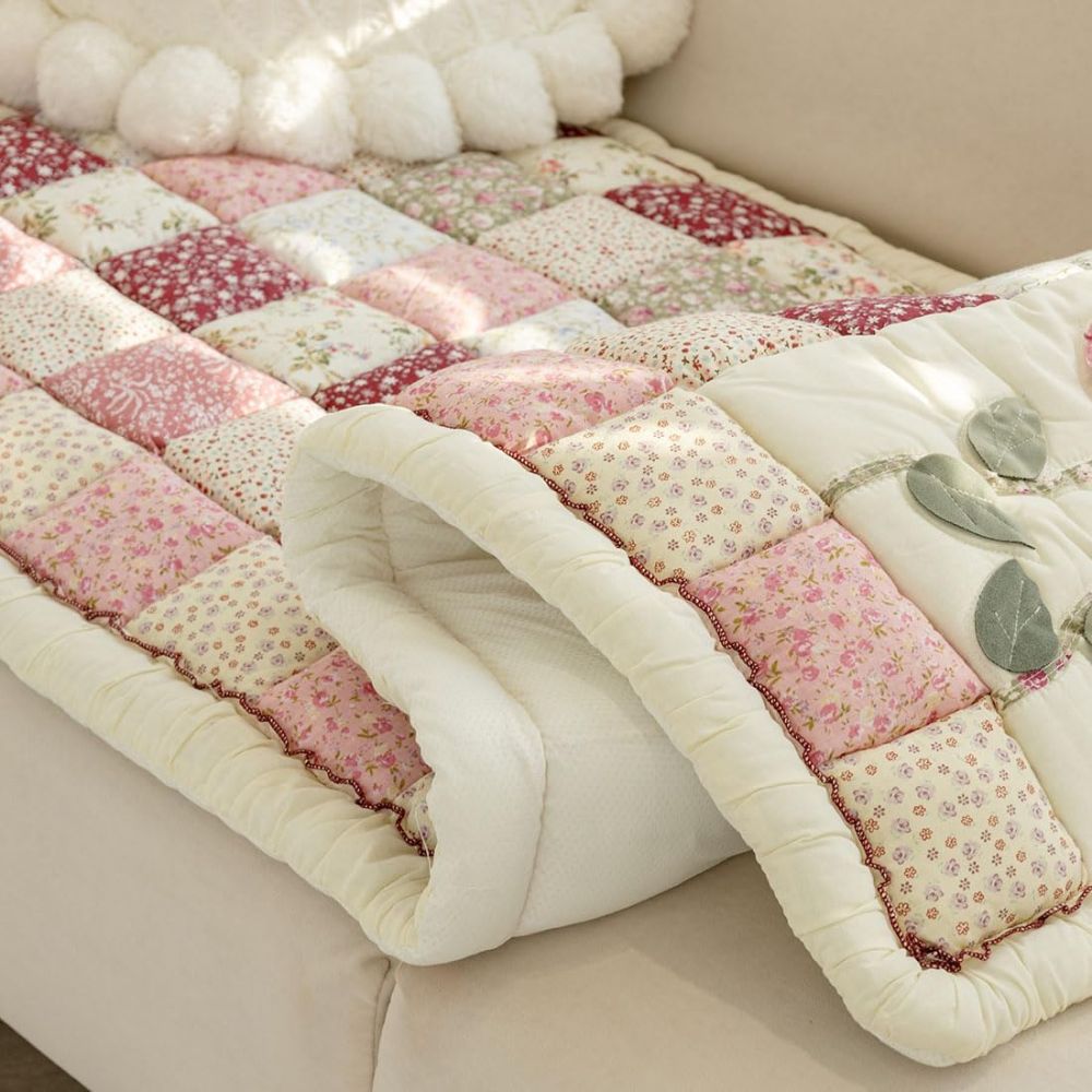 Flora Bankhoes - Ademend Microvezel, Patchworkstijl 6