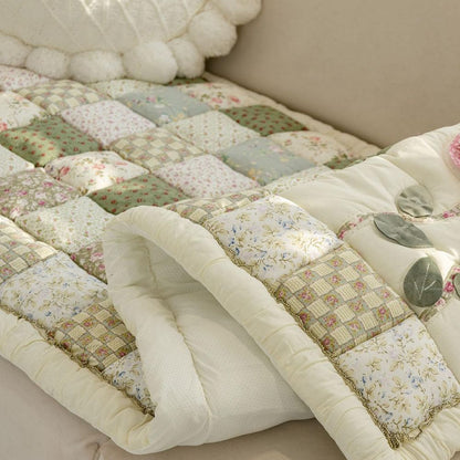 Flora Bankhoes - Ademend Microvezel, Patchworkstijl 7