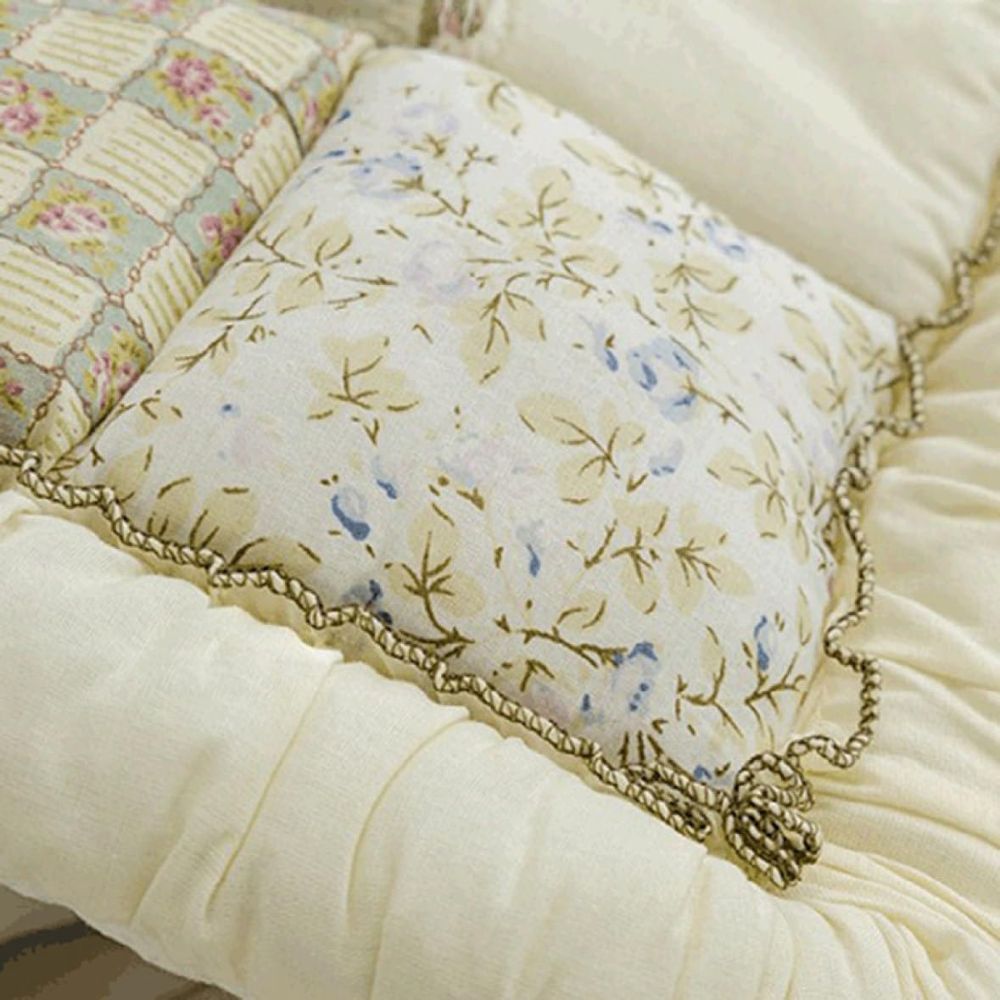 Flora Bankhoes - Ademend Microvezel, Patchworkstijl 8