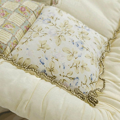 Flora Bankhoes - Ademend Microvezel, Patchworkstijl 8