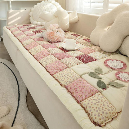 Flora Bankhoes - Ademend Microvezel, Patchworkstijl 9