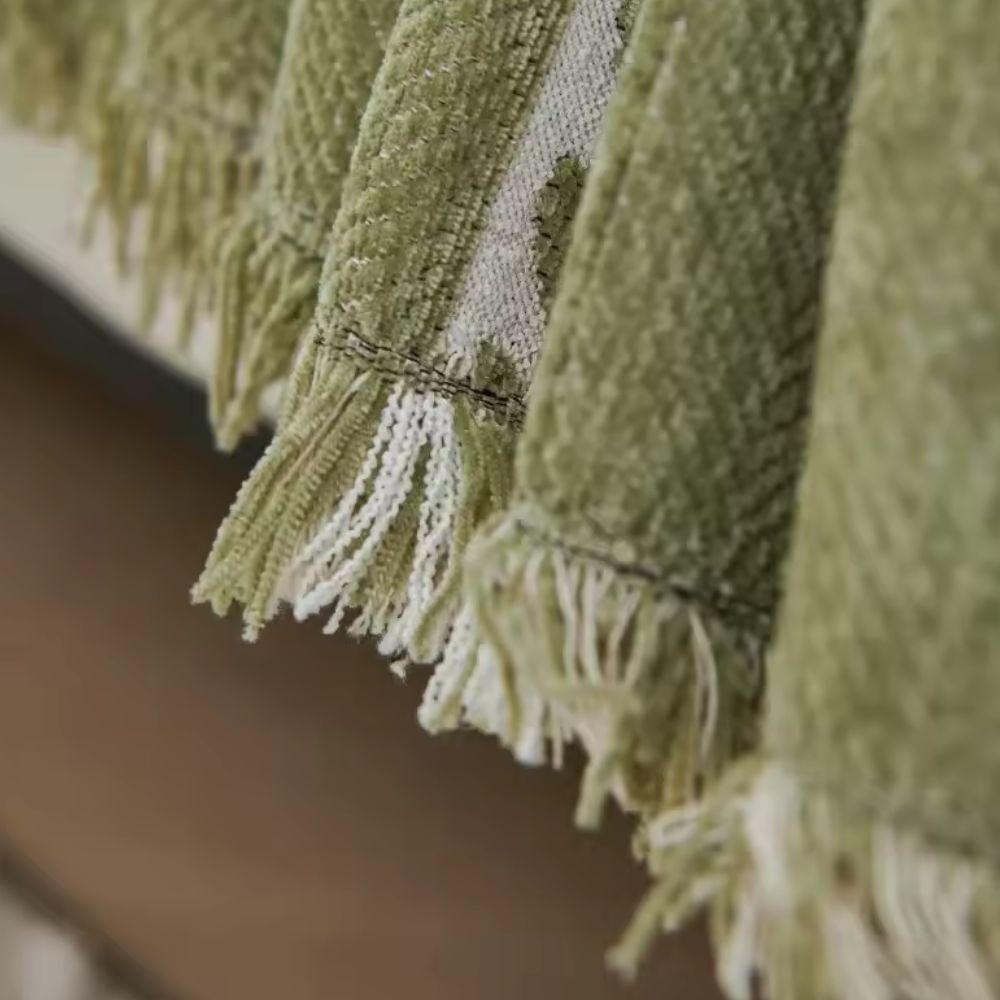Flora Bankhoes - Premium Chenille, Bladpatroon 2