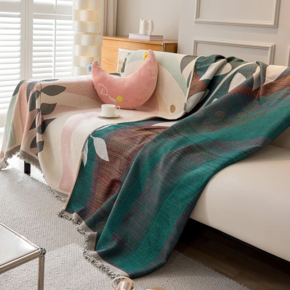 Flora Bankhoes Hoekbank - Omkeerbaar Jacquard, Elegant Ontwerp 2
