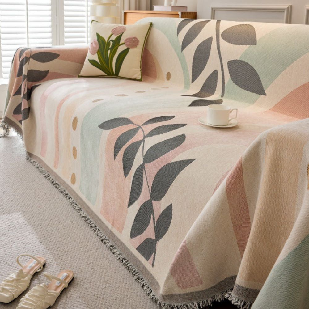 Flora Bankhoes Hoekbank - Omkeerbaar Jacquard, Elegant Ontwerp 4