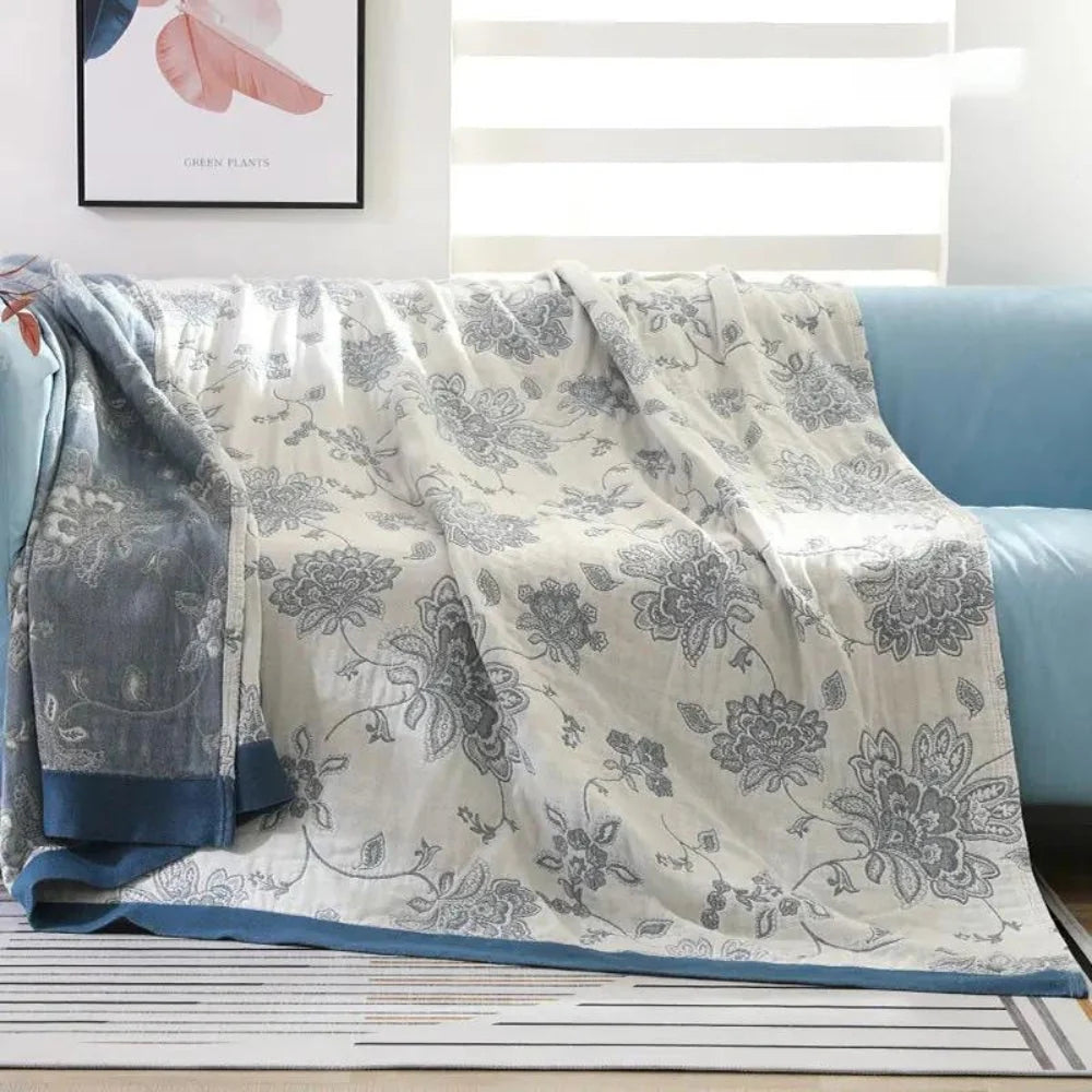 Flora Comfort Deken - 100% Katoen, Lichtgewicht en Ademend 0