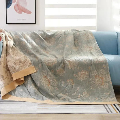 Flora Comfort Deken - 100% Katoen, Lichtgewicht en Ademend 1