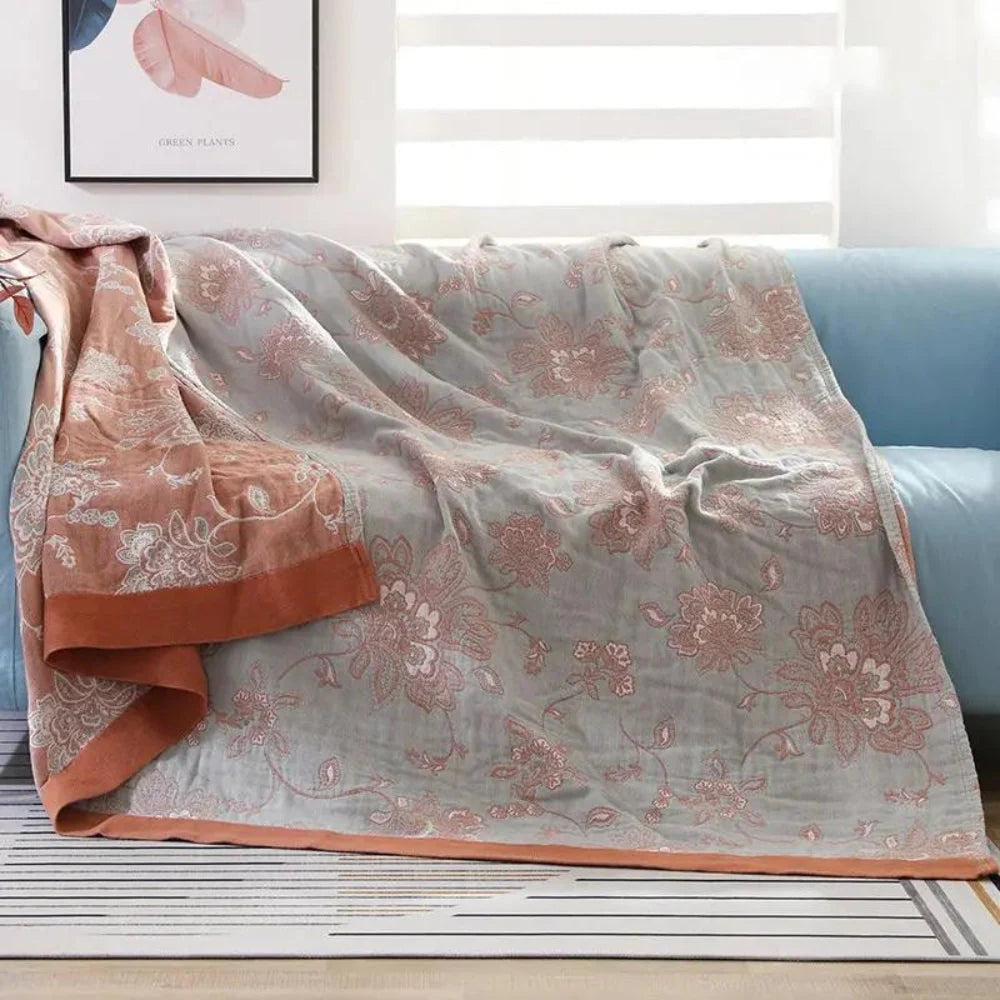 Flora Comfort Deken - 100% Katoen, Lichtgewicht en Ademend 3