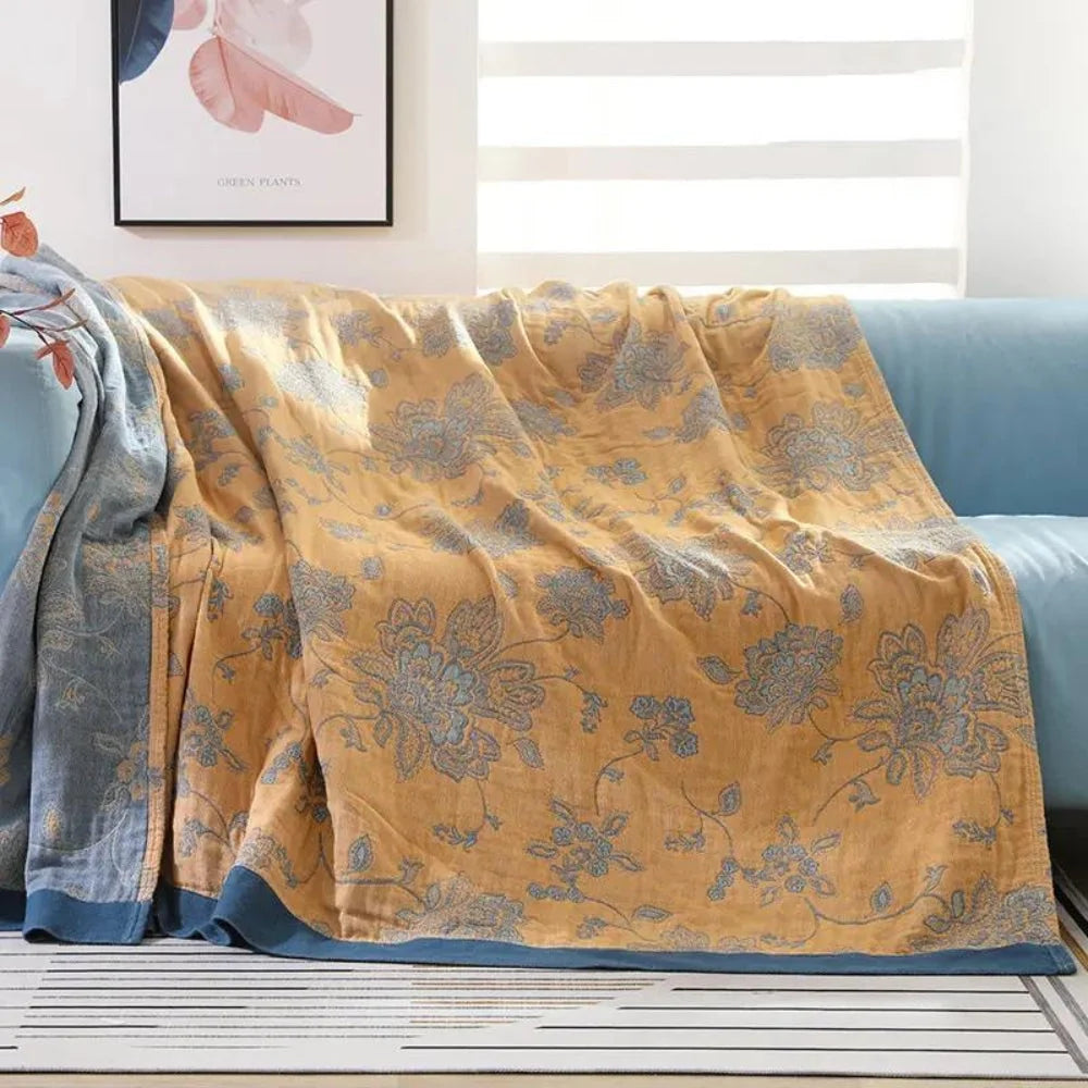 Flora Comfort Deken - 100% Katoen, Lichtgewicht en Ademend 4