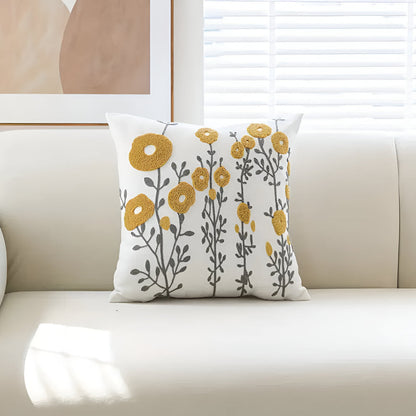 Floria Kussenhoes - Geborduurd Microvezel, Tijdloos Design 6