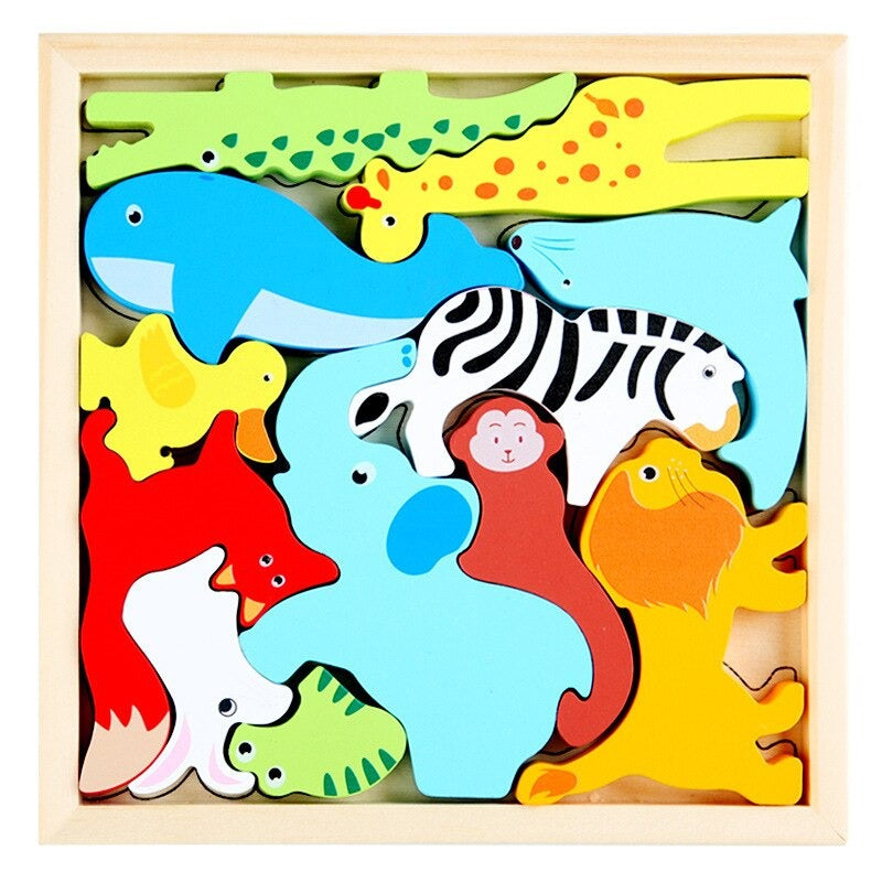 4Ever Wood PuzzelPals™ – Spelend Ontwikkelen - Houten Puzzel