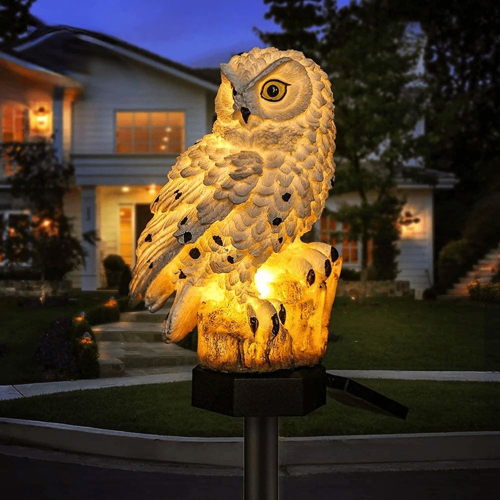 LumoOwl™ – Decoratieve Solar Uilenlamp Buiten – Sfeervolle Tuinverlichting LED