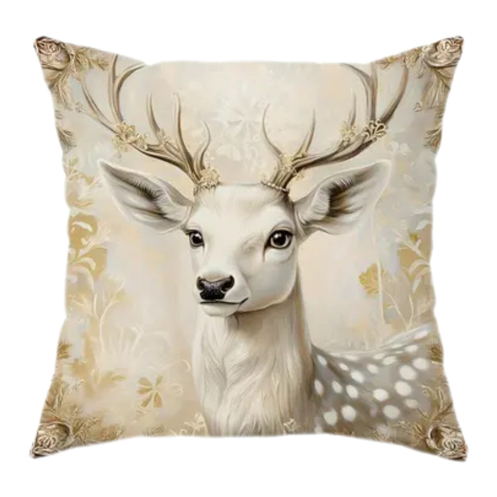 Gala Kussenhoes - Fluweel, Gouden Kerstmotieven 4