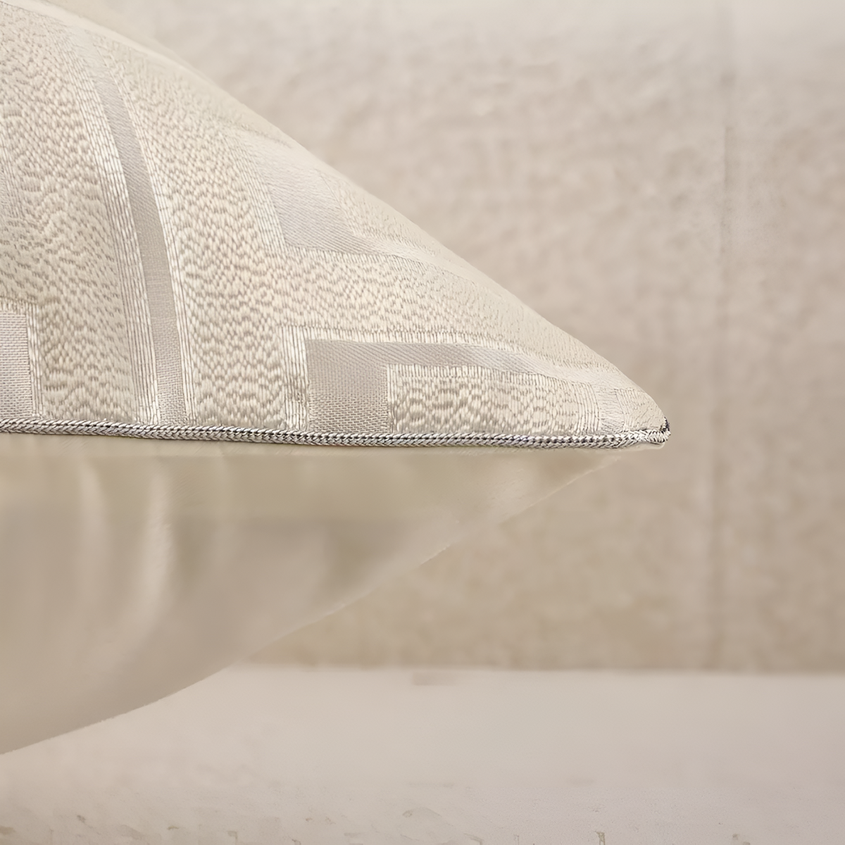 Gavino Kussenhoes - Geometrisch Jacquard, Chenille en Fluweel 45x45 cm 3