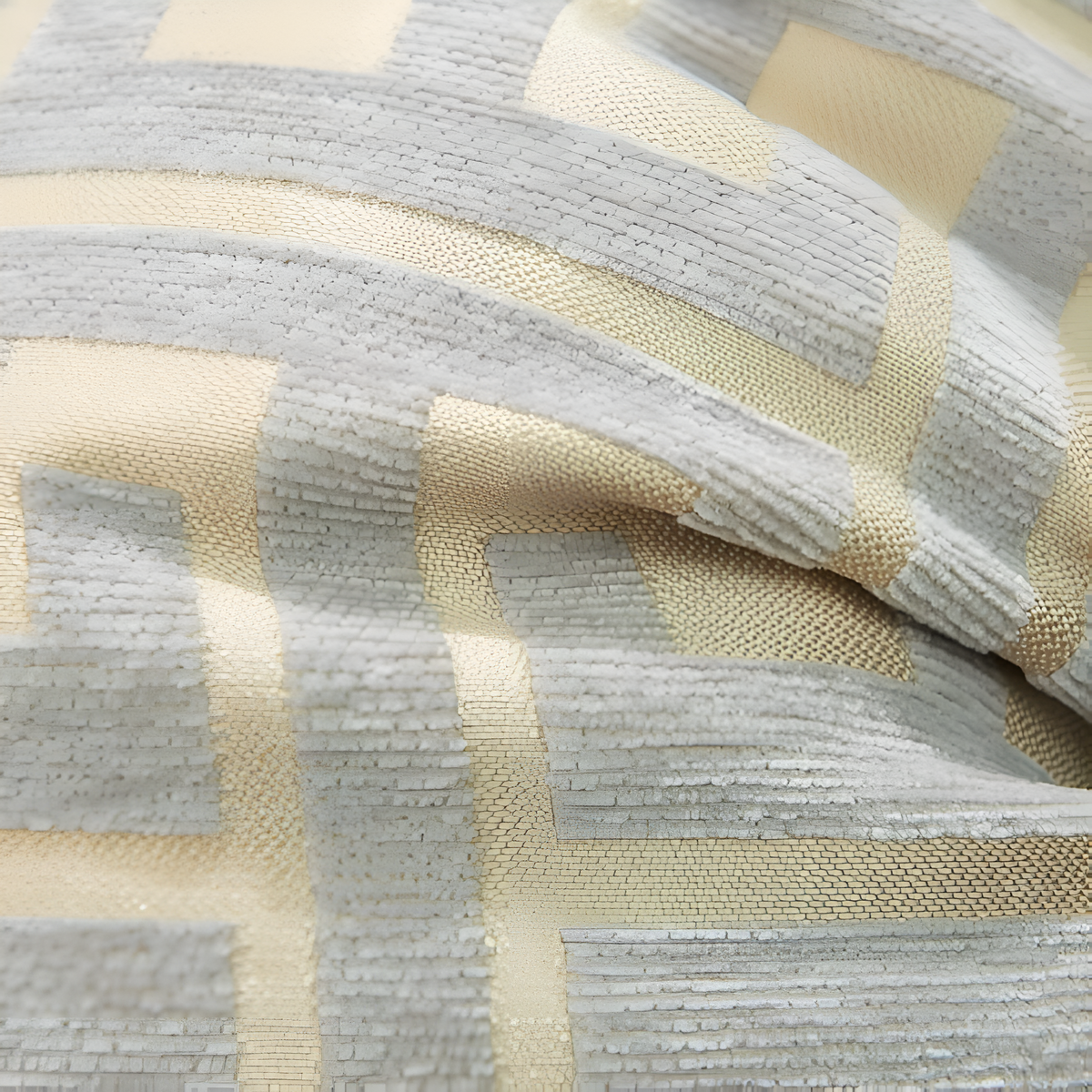 Gavino Kussenhoes - Geometrisch Jacquard, Chenille en Fluweel 45x45 cm 4