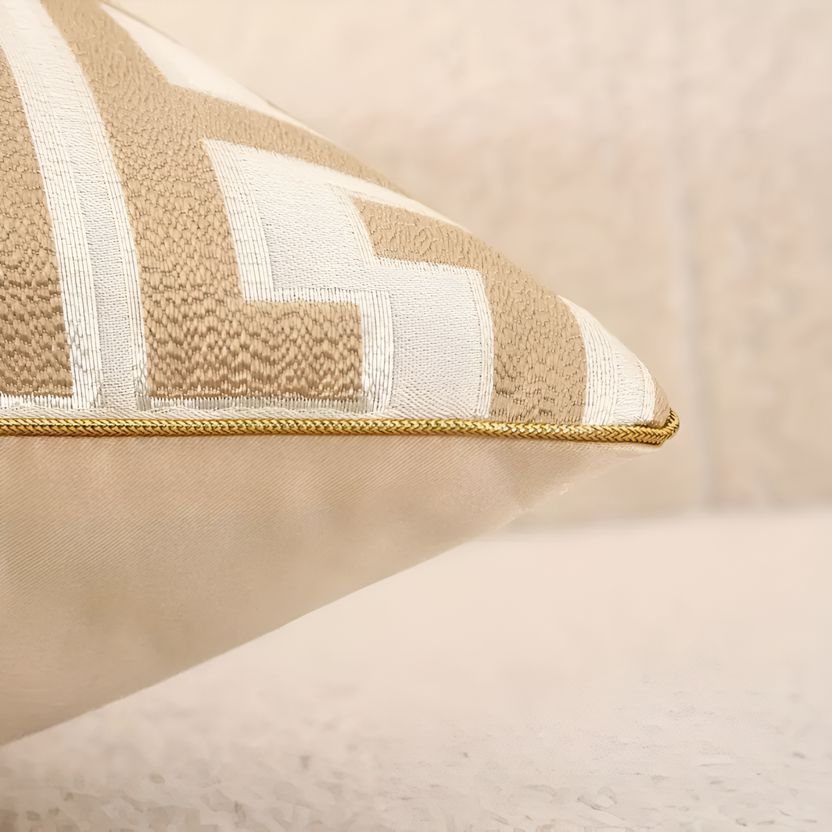Gavino Kussenhoes - Geometrisch Jacquard, Chenille en Fluweel 45x45 cm 6