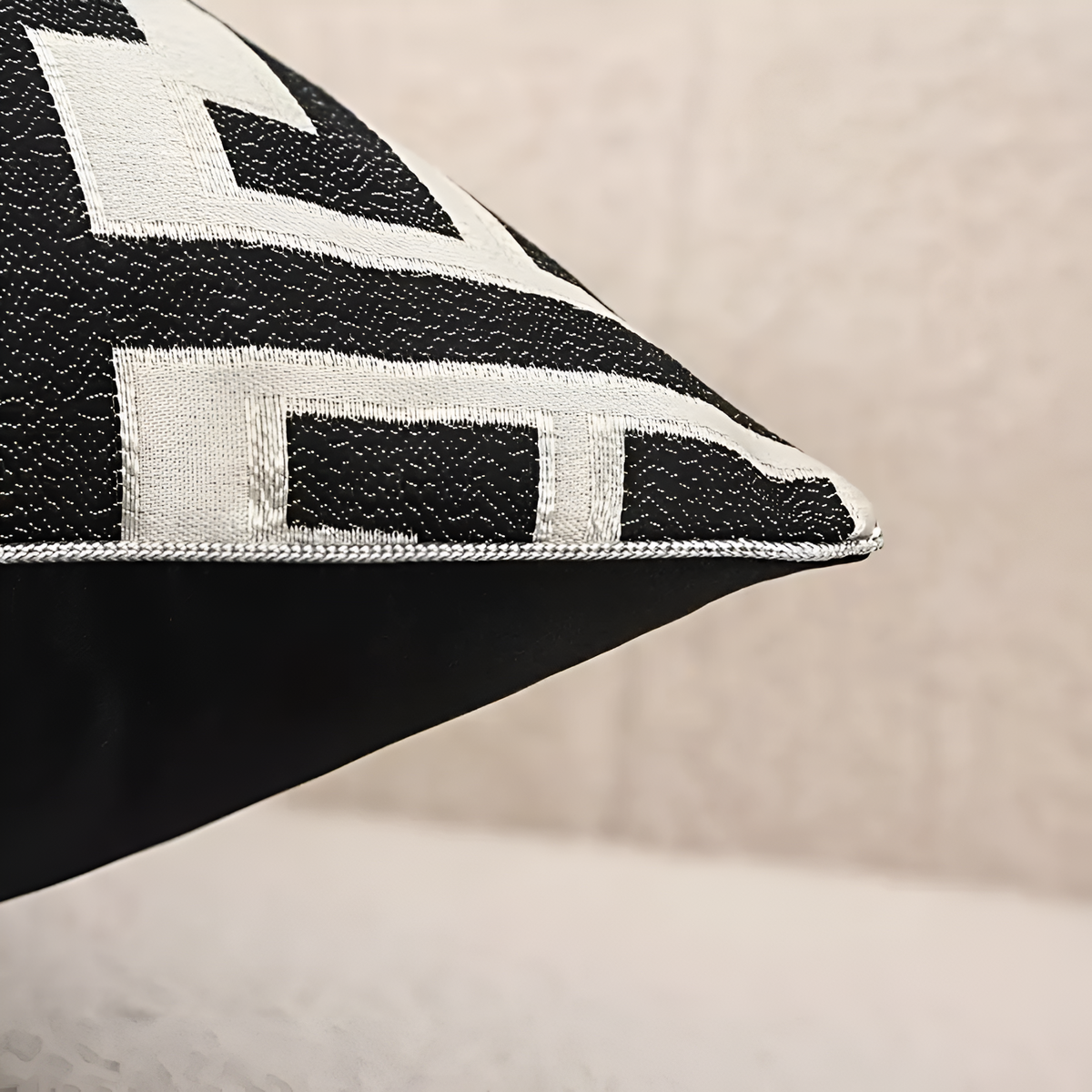 Gavino Kussenhoes - Geometrisch Jacquard, Chenille en Fluweel 45x45 cm 8