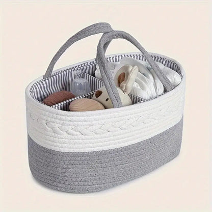Gavio Baby Organizer - Gevlochten Grijs, Draagbaar Design 0