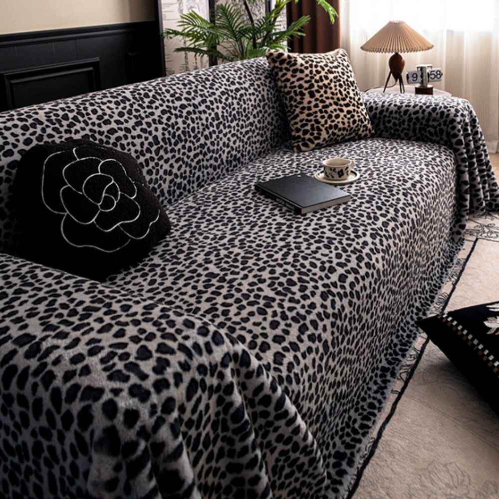 Gela Sofa Cover - Zachte Microvezel, Luipaardprint 4