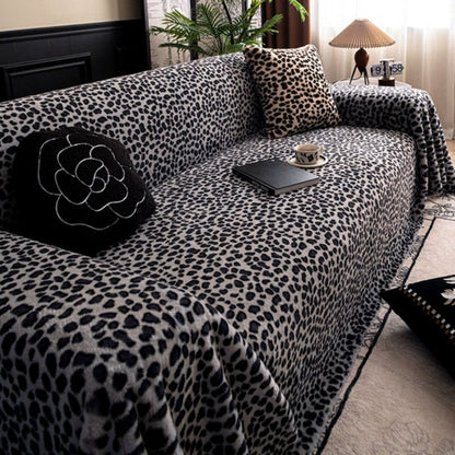 Gela Sofa Cover - Zachte Microvezel, Luipaardprint 4