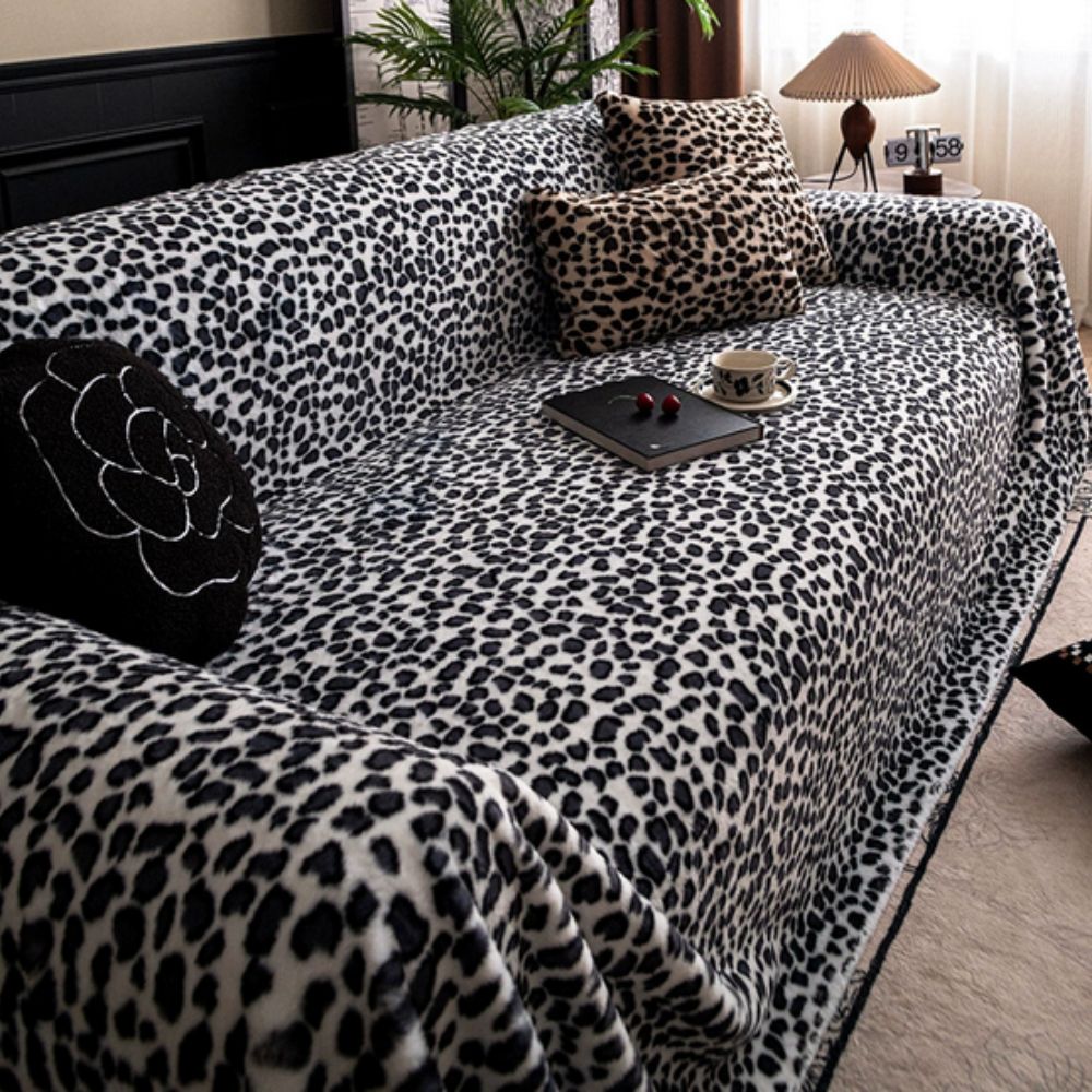 Gela Sofa Cover - Zachte Microvezel, Luipaardprint 5