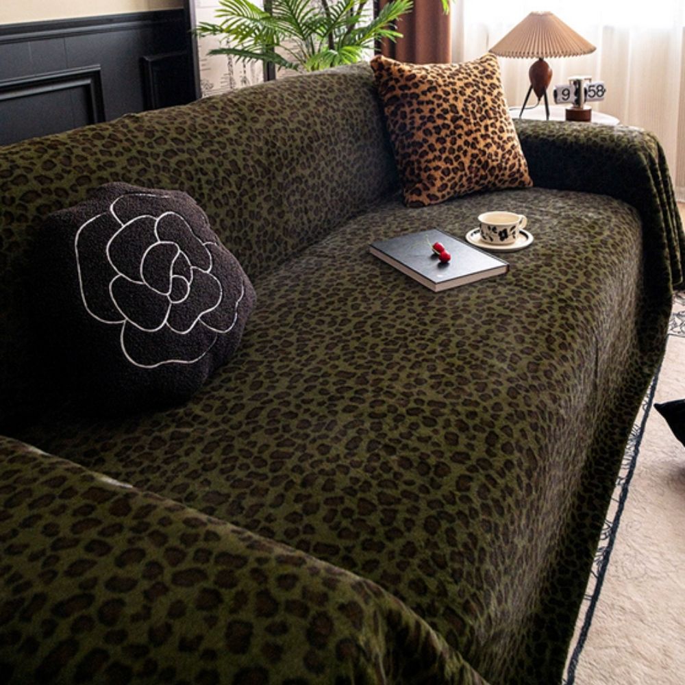 Gela Sofa Cover - Zachte Microvezel, Luipaardprint 6
