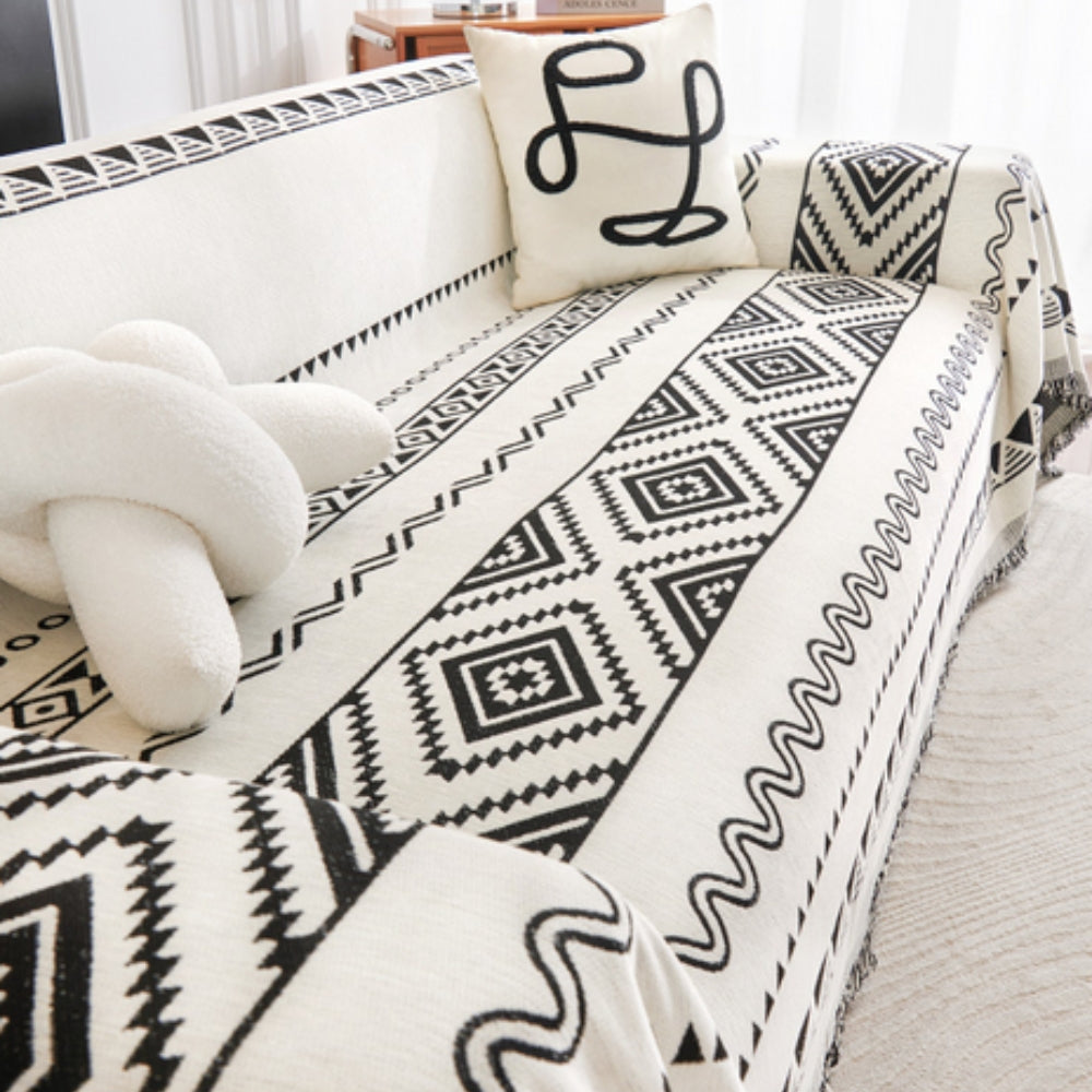 Gemo Bankhoes - Katoen Polyester, Geometrisch Boho Patroon 0