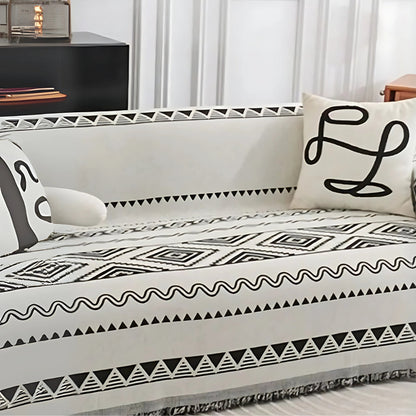 Gemo Bankhoes - Katoen Polyester, Geometrisch Boho Patroon 2