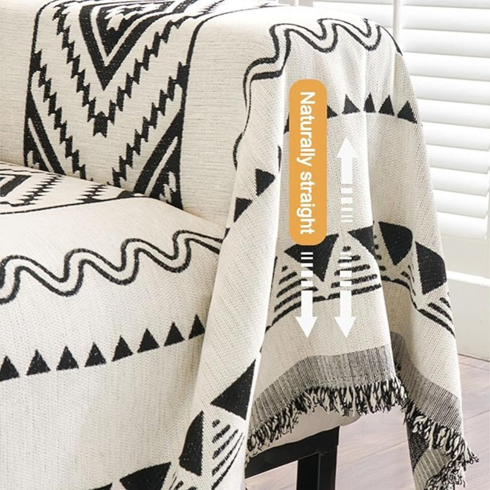 Gemo Bankhoes - Katoen Polyester, Geometrisch Boho Patroon 7