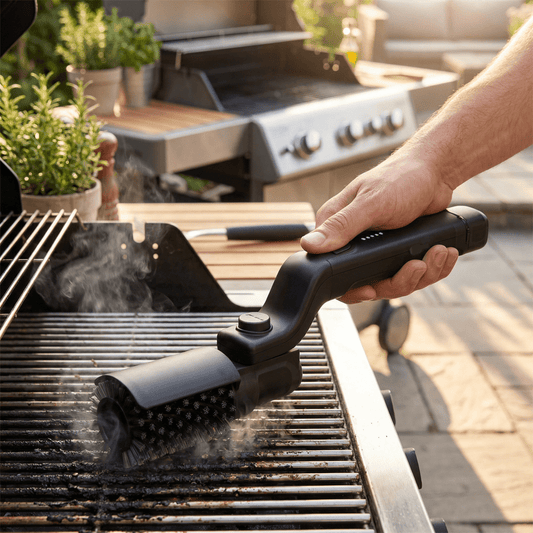Girox Elektrische Grillborstel - Ergonomisch Handvat, 3 Reinigingsstanden 0
