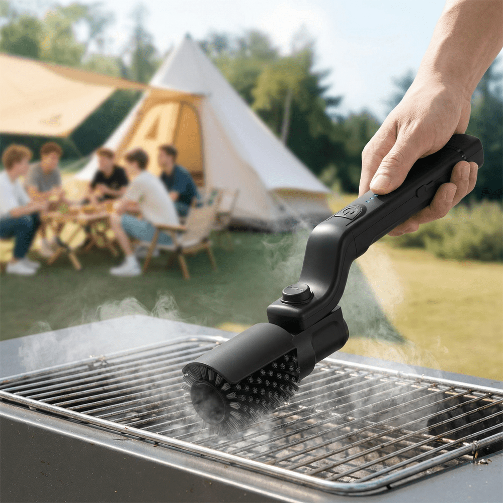 Girox Elektrische Grillborstel - Ergonomisch Handvat, 3 Reinigingsstanden 3