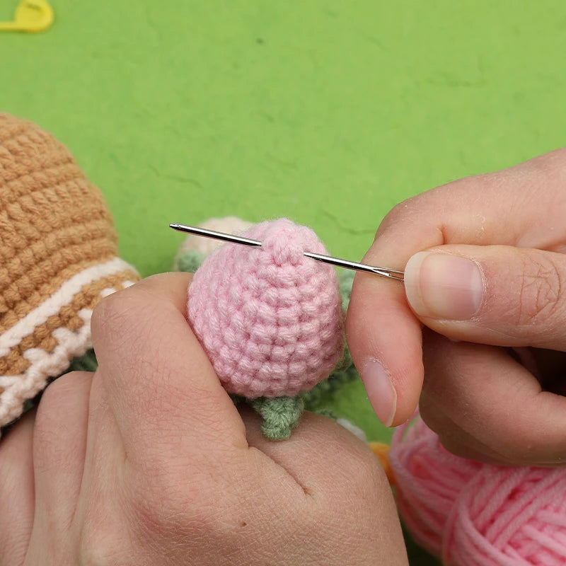 Giselle Haakset - Complete DIY Bloemenset voor Beginners, Inclusief Garen en Haaknaalden 6