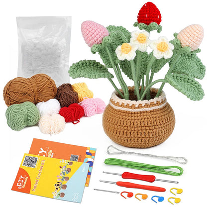 Giselle Haakset - Complete DIY Bloemenset voor Beginners, Inclusief Garen en Haaknaalden 7