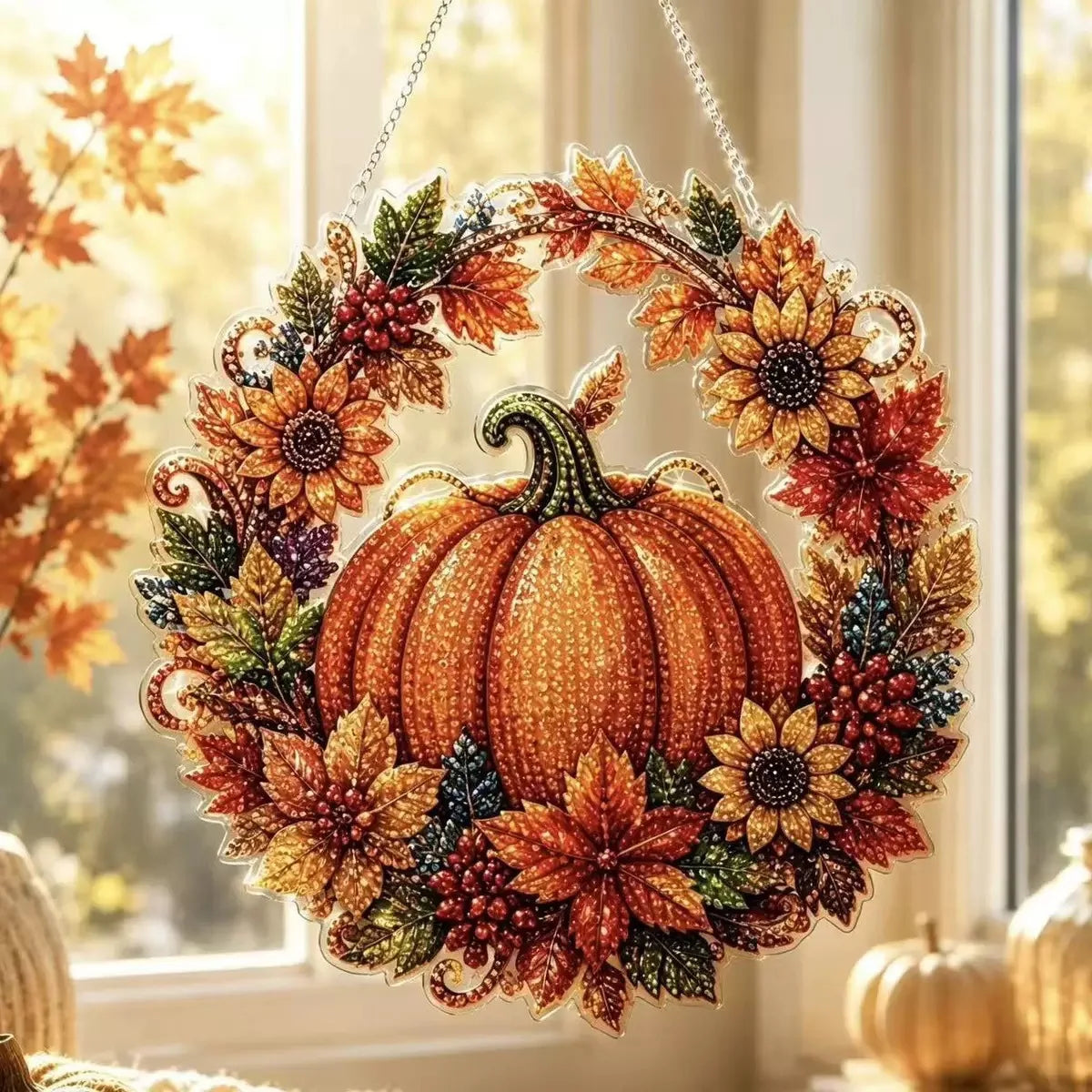 GleamCraft Diamond Painting Kit - Compleet Herfstproject met Strass-Steentjes 11