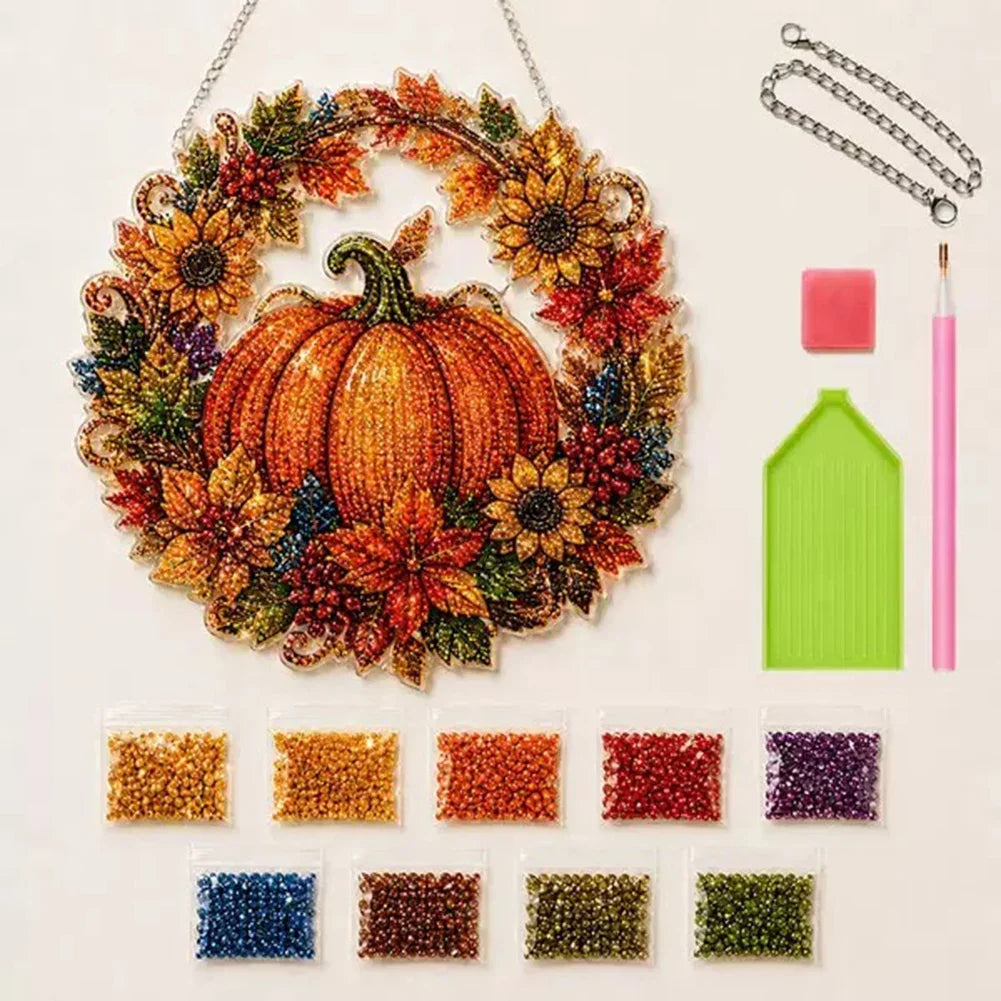 GleamCraft Diamond Painting Kit - Compleet Herfstproject met Strass-Steentjes 5
