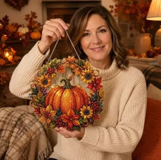 GleamCraft Diamond Painting Kit - Compleet Herfstproject met Strass-Steentjes 7