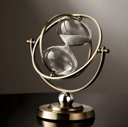 GleamTime Zandloper - Hoogwaardig Messing, Elegante Gouden Afwerking 0
