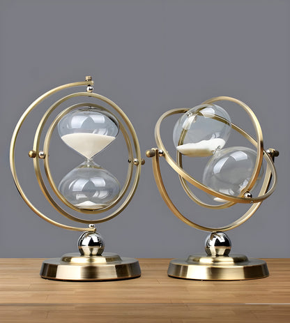 GleamTime Zandloper - Hoogwaardig Messing, Elegante Gouden Afwerking 1