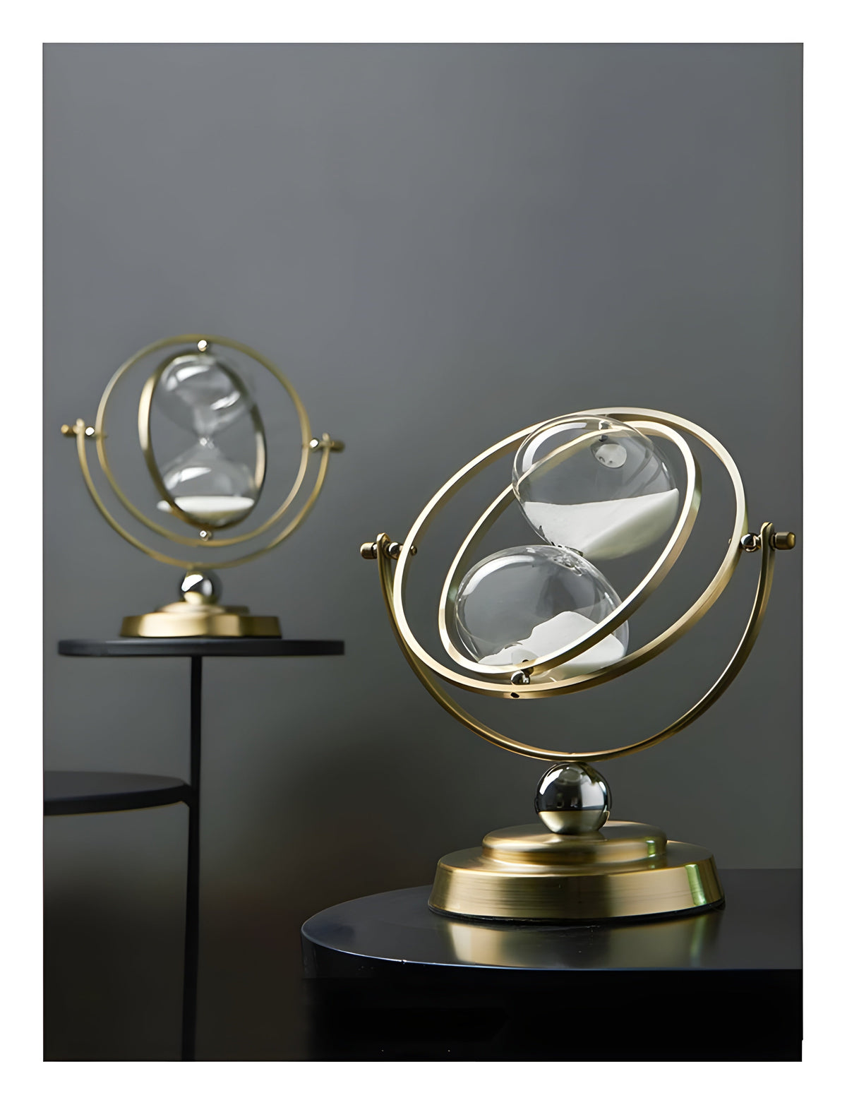 GleamTime Zandloper - Hoogwaardig Messing, Elegante Gouden Afwerking 3