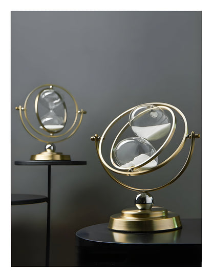GleamTime Zandloper - Hoogwaardig Messing, Elegante Gouden Afwerking 3