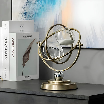 GleamTime Zandloper - Hoogwaardig Messing, Elegante Gouden Afwerking 4
