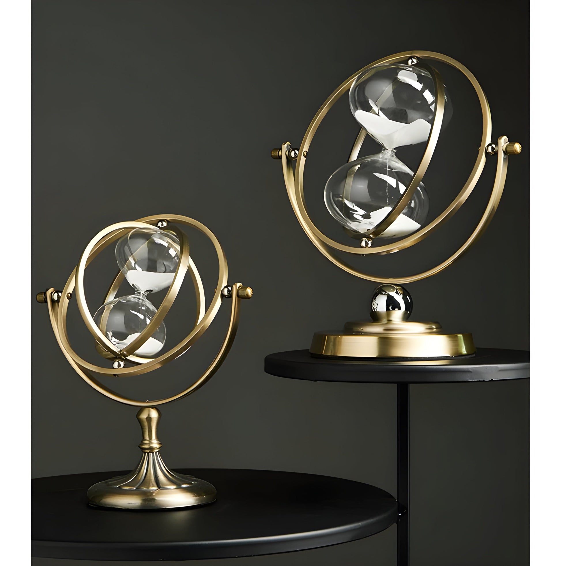 GleamTime Zandloper - Hoogwaardig Messing, Elegante Gouden Afwerking 5
