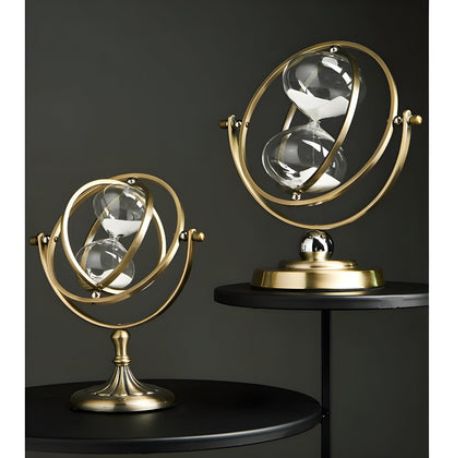 GleamTime Zandloper - Hoogwaardig Messing, Elegante Gouden Afwerking 5