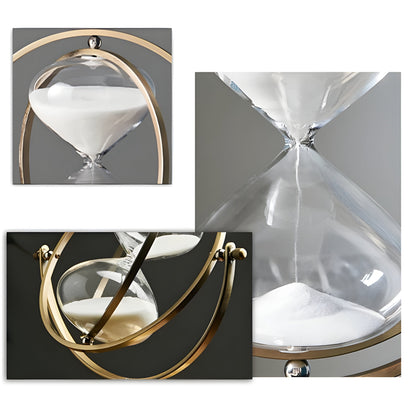 GleamTime Zandloper - Hoogwaardig Messing, Elegante Gouden Afwerking 7