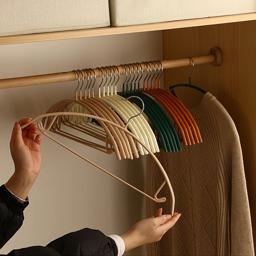 Gleam Kleerhangers Set - Antislip ABS, Set van 10 1